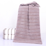 GIANTEX listrado macio face toalha de algodão super absorvente toalhas de banho para adultos 35x75cm toallas serviette recznik handdoeken