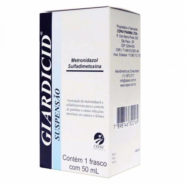 Giardicid Suspensão - 50ml - Cepav
