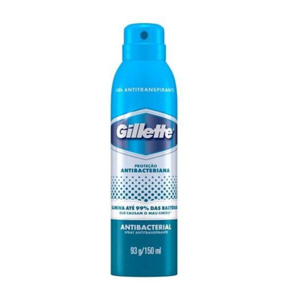 Gillette Antibacteriano Desodorante Aerosol Jato Seco 150ml