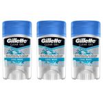 Gillette Clear Gel Cool Wave Desodorante 45g (kit C/03)