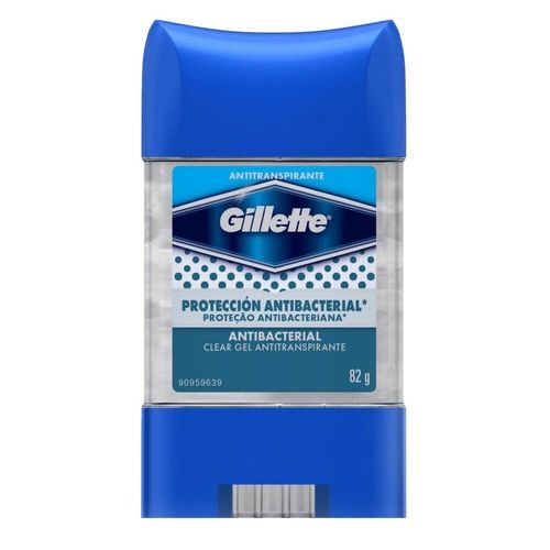 Gillette Clear Gel Desodorante Dry Stick Antibacteriano 82g