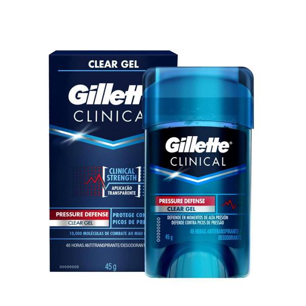 Gillette Clinical Pressure Defense Desodorante Creme 45g
