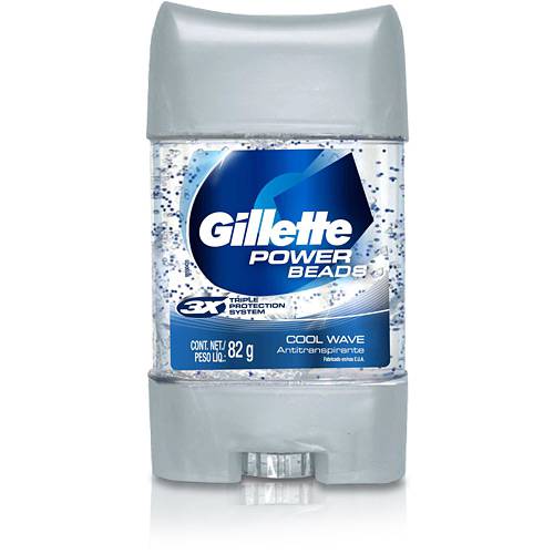 Gillette Desodorante Power Beads Gel Cool Wave 82g - Gillette