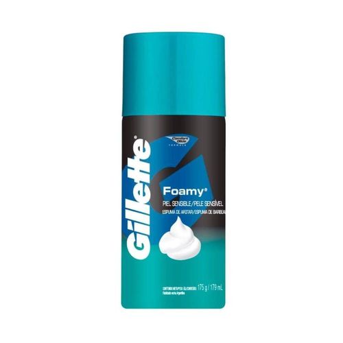 Gillette Foamy Sensitive Espuma de Barbear 175g