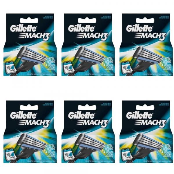 Gillette Mach3 Carga Regular C/4 (Kit C/06)