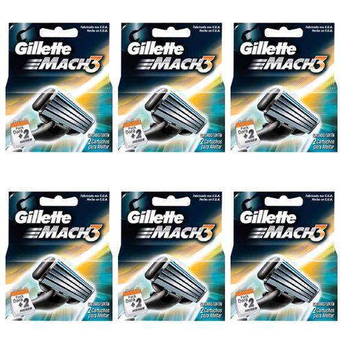 Gillette Mach3 Carga Regular C/2 (kit C/06)