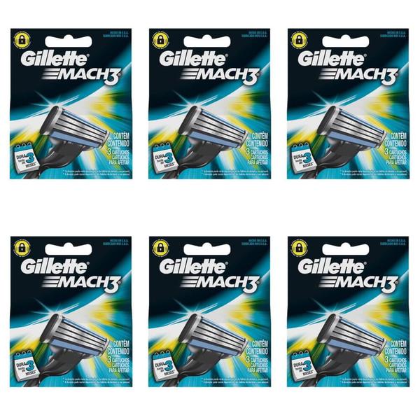 Gillette Mach3 Carga Regular C/3 (Kit C/06)