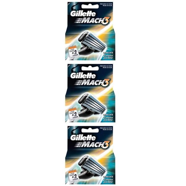 Gillette Mach3 Carga Regular C/2 (Kit C/03)