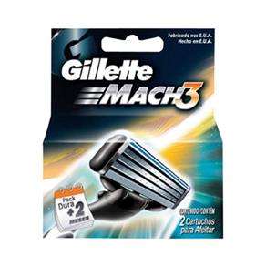Gillette Mach3 Carga Regular com 2