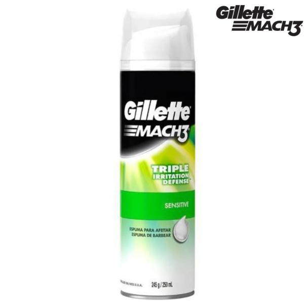 Gillette Mach3 Espuma de Barbear Sensitive 250ml