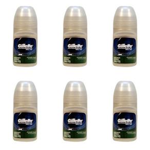 Gillette Power Rush Desodorante Rollon 50ml - Kit com 06