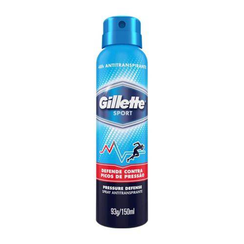 Gillette Pressure Defense Desodorante Aerosol Jato Seco 150ml