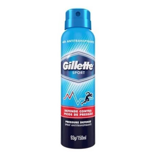 Gillette Pressure Defense Desodorante Aerosol Jato Seco 150ml
