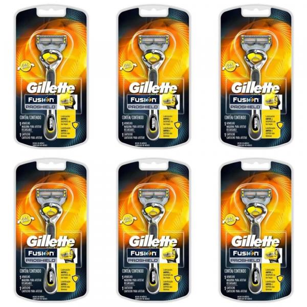 Gillette Proshield Aparelho de Barbear C/1 (Kit C/06)