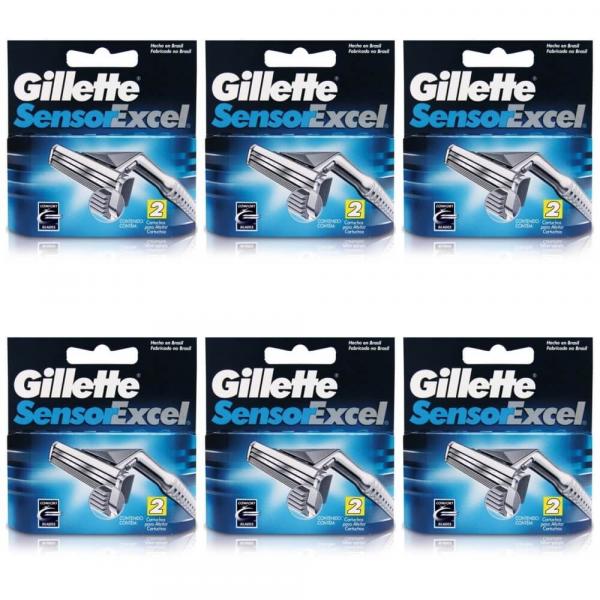 Gillette Sensor Excel Carga C/2 (Kit C/06)