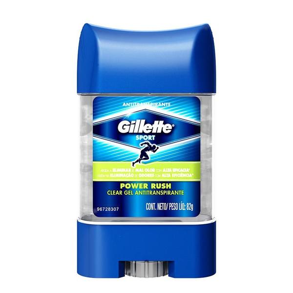 Gillette Sport Desodorante Clear Gel Power Rush 82g
