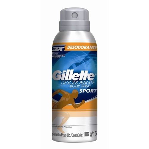Gillette Sport Triumph Desodorante Aerosol Jato Seco 150ml