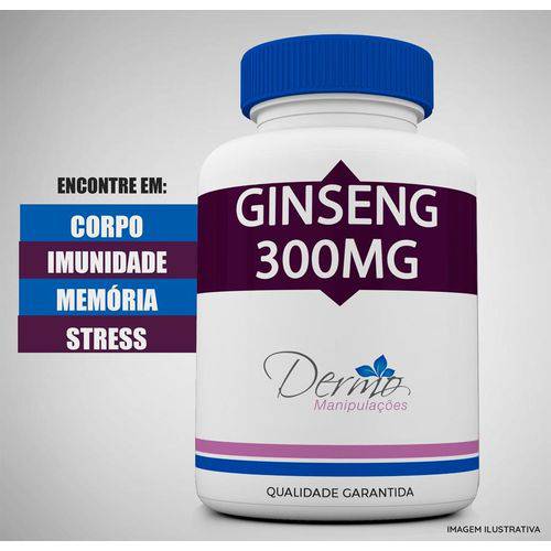 Ginseng 300mg - Energético e Estimulante Concentrado