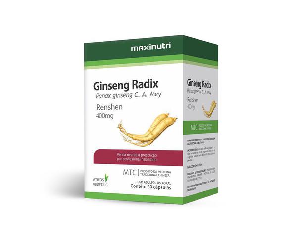 Ginseng Radix 400mg 60 Cápsulas Maxinutri