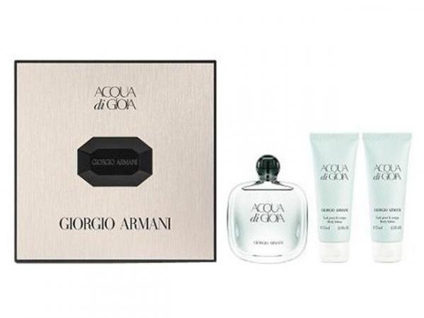 Giorgio Armani Acqua Di Gioia Coffret Perfume - Feminino Edp 50ml + Gel de Banho 75ml + Loção