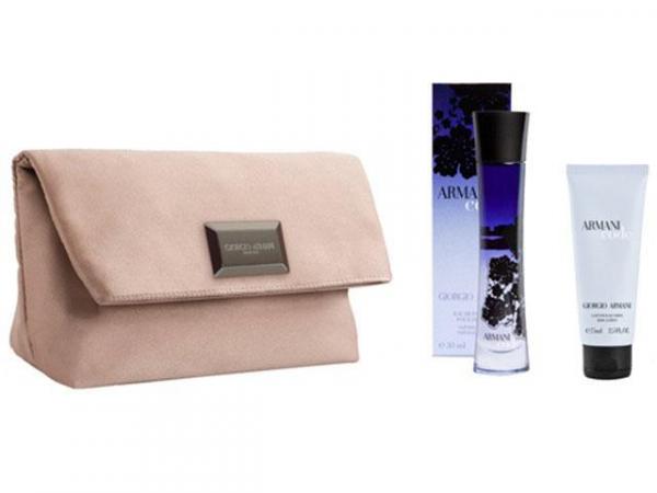 Giorgio Armani Coffret Perfume Feminino - Code Donna Edp 50ml + Loção 75ml + Bolsa de Mão