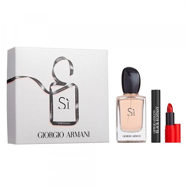 Giorgio Armani Sì Kit - Perfume + Batom + Máscara de Cílios