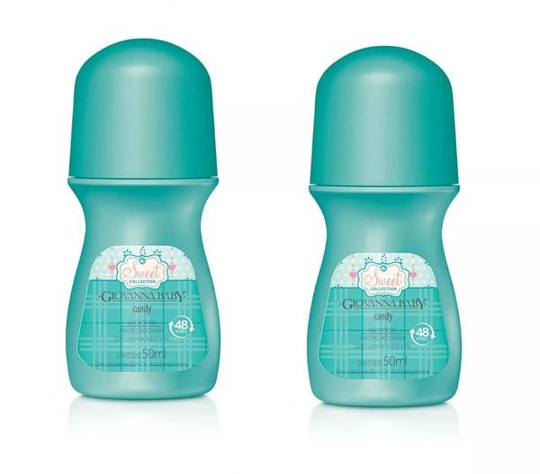 Giovanna Baby Desodorante Kit com 2 Roll-on Candy 50ml