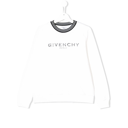 Givenchy Kids Blusa de Moletom com Logo - BRANCO
