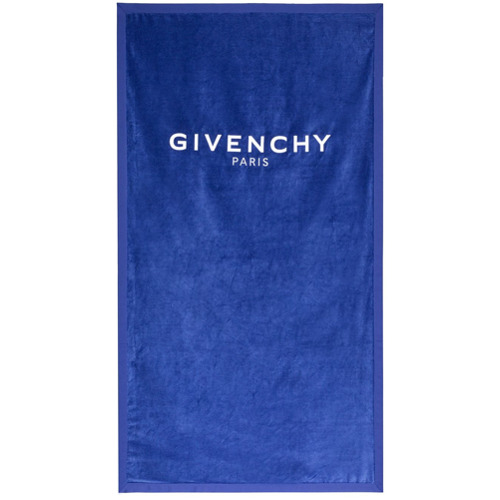 Givenchy Toalha de Banho com Logo - Azul