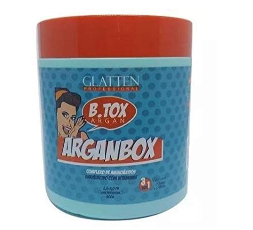 Glatten - Arganbox 1kg Redutor de Volume Matizador 3 em 1 - T