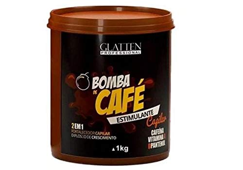Glatten Bomba de Café Máscara Estimulante Capilar 1kg - T