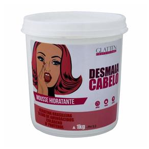 Glatten Desmaia Cabelo Mascara Mousse Hidratante - 1Kg