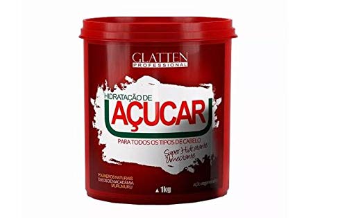 Glatten Professional Hidratação de Açúcar Máscara de Hidratação 1kg - T