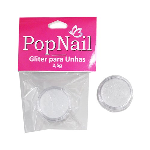 Gliter Pop Nail Branco 2.5g