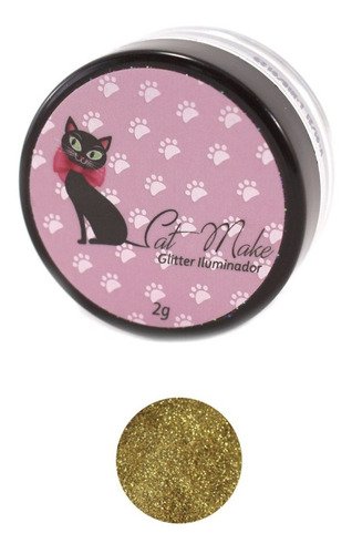Glitter Iluminador Cat Make 06 Gold