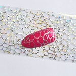 Glitter Nail Art Tips Full DIY Cobweb Nail Foils Transfer Polish Sticker Decals Nail