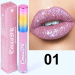 Glitter Shimmer batom impermeável Longa Duração Vivid Lipgloss Mulheres Sexy Glitter líquido Lip Gloss
