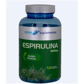 Global Suplementos Espirulina 500 Mg 120 Cápsulas