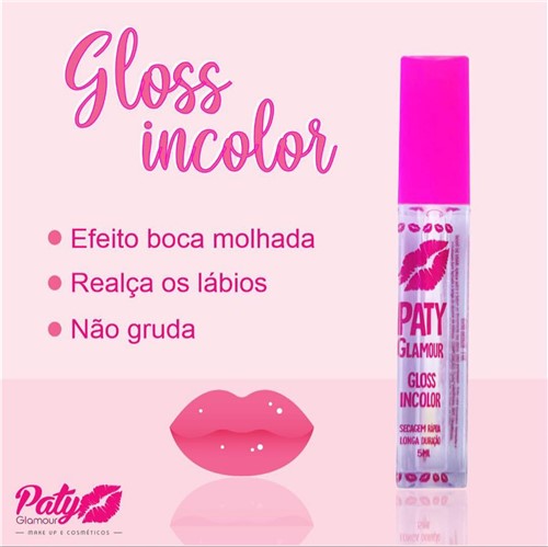 Gloss Incolor Paty Glamour