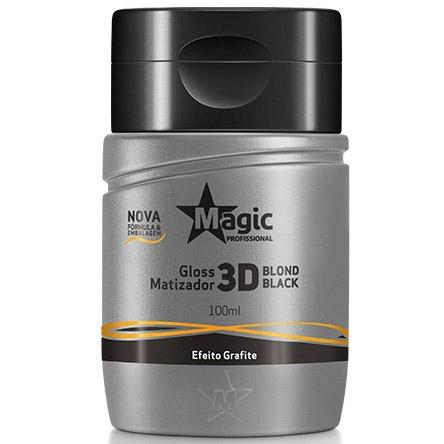Gloss Matizador 3D Blond Black Efeito Grafite Magic Color Gloss Matizador 100ml