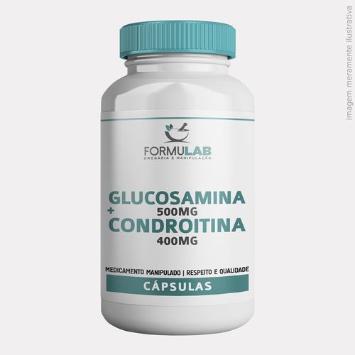 Glucosamina 500mg + Condroitina 400mg-90 Cápsulas
