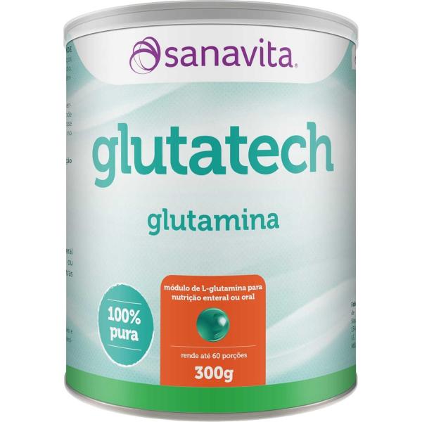 Glutamina 100 Pura Glutatech - Sanavita - 300g
