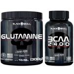 Glutamina + Bcaa 2400 - Black Skull