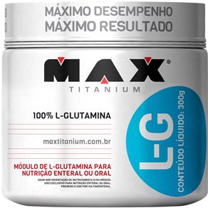 Glutamina L-G 300g - Max Titanium - SEM SABOR - 300 G