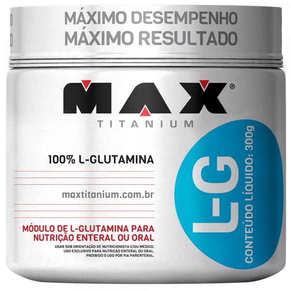 Glutamina L-G Pote 300g - Max Titanium - Max Titanium