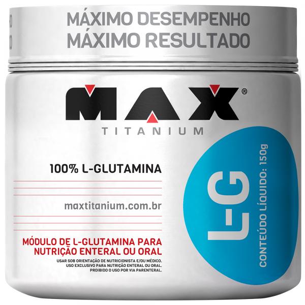 Glutamina L-G Pote 150g - Max Titanium - Max Titanium