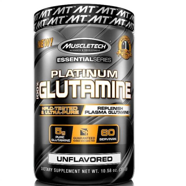Glutamina Platinum Muscletech 300g Sem Sabor