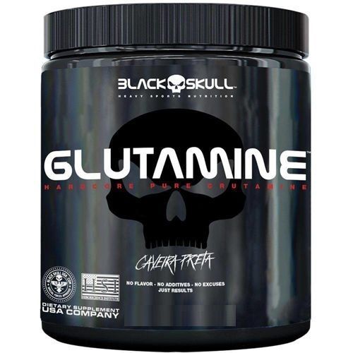 Glutamine - Sem Sabor 500g - Black Skull