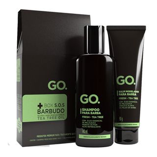 Go SOS Barbudos Kit - Shampoo + Balm Modelador Kit