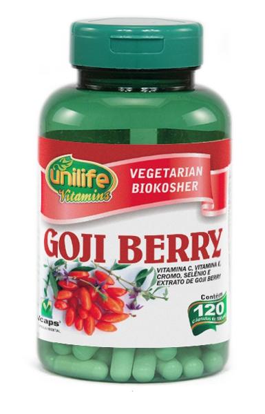Goji Berry 120 Cápsulas 500mg Unilife